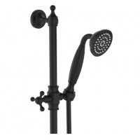 Premium Matte Black Sliding Rail Shower Set